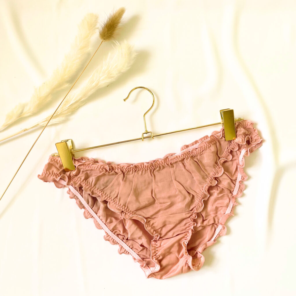 Culotte rose éthique lingerie artisanale