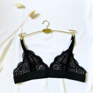 soutien gorge noire dentelle upcycling