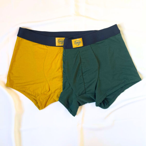 Coffret Boxers - Vert Sapin & Jaune Moutarde